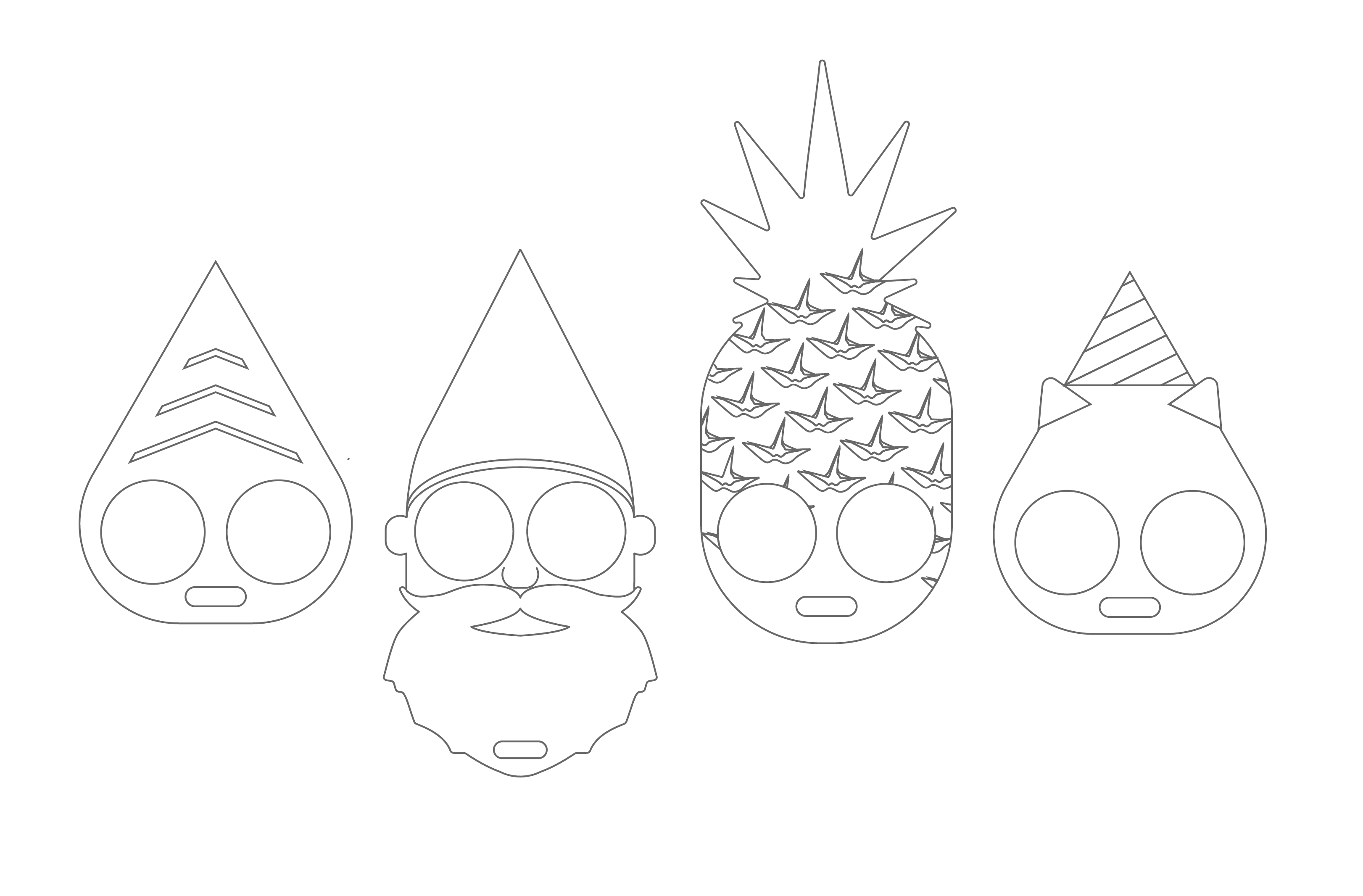 Knuckbuds vector outlines